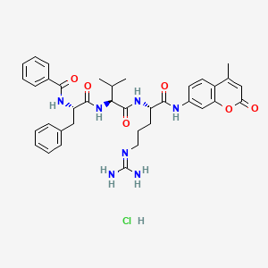 molecular formula C37H44ClN7O6 B6303616 Bz-Phe-Val-Arg-AMC hydrochloride CAS No. 210167-67-2
