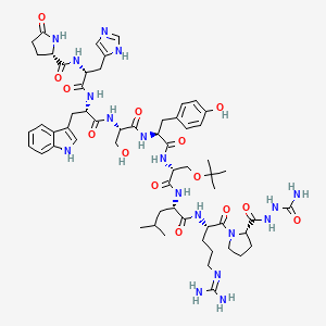 molecular formula C59H84N18O14 B6303644 (D-His2,D-Ser(tBu)6,Azagly10)-LHRH CAS No. 1926163-37-2
