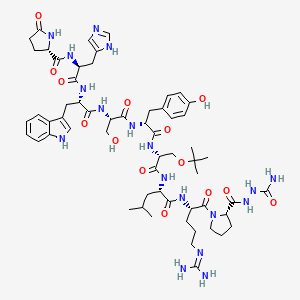 molecular formula C59H84N18O14 B6303647 (D-Tyr5,D-Ser(tBu)6,Azagly10)-LHRH CAS No. 1426173-74-1