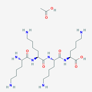 molecular formula C26H54N8O7 B6303672 H-Lys-Lys-Lys-Lys-OH acetate CAS No. 786702-00-9