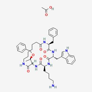 molecular formula C46H61N7O8 B6303685 Cyclo-Somatostatin acetate CAS No. 211056-95-0