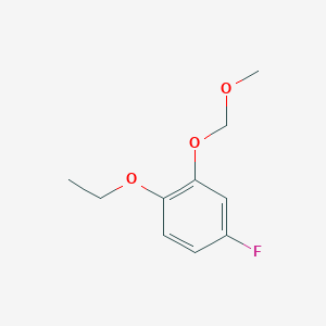 molecular formula C10H13FO3 B063037 1-Ethoxy-4-fluoro-2-(methoxymethoxy)benzene CAS No. 167683-96-7