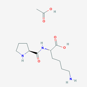 molecular formula C13H25N3O5 B6303725 H-Pro-Lys-OH Acetate CAS No. 113688-65-6