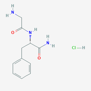 molecular formula C11H16ClN3O2 B6303741 H-Gly-Phe-NH2 HCl CAS No. 56612-71-6