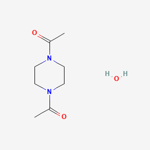 molecular formula C8H16N2O3 B6303785 N,N'-Diacetylpiperazine monohydrate, 97% CAS No. 2301849-25-0