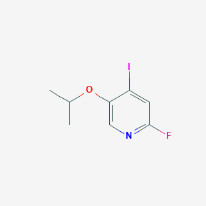 molecular formula C8H9FINO B6303810 2-Fluoro--4-iodo-5-isopropoxypyridine CAS No. 2056110-52-0