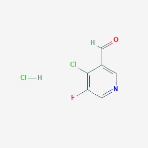 molecular formula C6H4Cl2FNO B6303822 4-Chloro-5-fluoro-pyridine-3-carbaldehyde hydrochloride CAS No. 2121514-41-6
