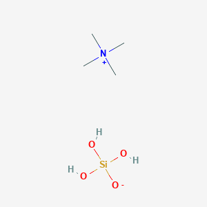 molecular formula C4H15NO4Si B6303825 Tetramethylammonium siloxanolate, 95% CAS No. 68440-88-0