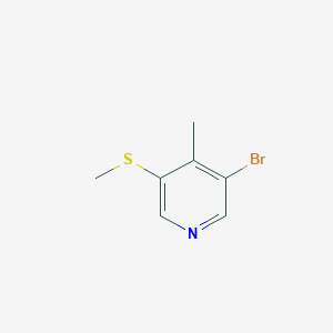 3-Bromo-4-methyl-5-(methylthio)pyridine