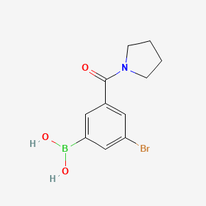 5-Bromo-3-(pyrrolidine-1-carbonyl)phenylboronic acid