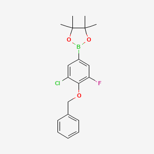 4-Benzyloxy-3-chloro-5-fluorobenzeneboronic acid pinacol ester