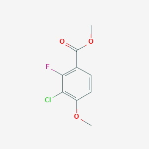 molecular formula C9H8ClFO3 B6303865 Methyl 3-chloro-2-fluoro-4-methoxybenzoate CAS No. 2121309-20-2