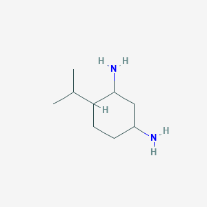 molecular formula C9H20N2 B063039 4-Propan-2-ylcyclohexane-1,3-diamine CAS No. 170572-96-0