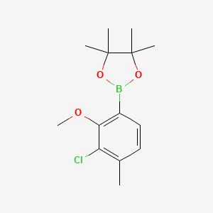 molecular formula C14H20BClO3 B6303907 3-氯-2-甲氧基-4-甲基苯基硼酸二缩水甘油酯 CAS No. 2121513-15-1