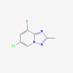 molecular formula C7H5ClFN3 B6303936 6-Chloro-8-fluoro-2-methyl-[1,2,4]triazolo[1,5-a]pyridine CAS No. 2177257-91-7