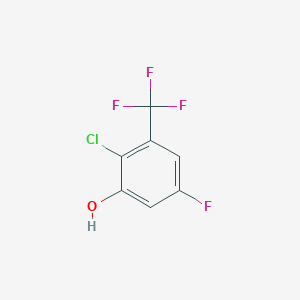 molecular formula C7H3ClF4O B6304009 2-Chloro-5-fluoro-3-(trifluoromethyl)phenol CAS No. 2056110-39-3