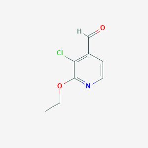 molecular formula C8H8ClNO2 B6304037 3-氯-2-乙氧基-4-甲酰基吡啶 CAS No. 2056110-58-6