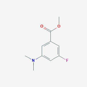 molecular formula C10H12FNO2 B6304078 3-(Dimethylamino)-5-fluorobenzoic acid methyl ester CAS No. 2027537-24-0