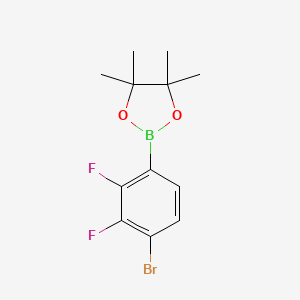 molecular formula C12H14BBrF2O2 B6304105 4-Bromo-2,3-difluorophenylboronic acid pinacol ester CAS No. 2121515-07-7