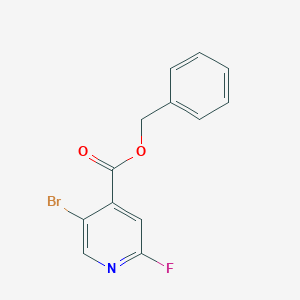 molecular formula C13H9BrFNO2 B6304119 Benzyl 5-bromo-2-fluoropyridine-4-carboxylate CAS No. 1993479-32-5