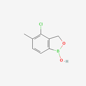 molecular formula C8H8BClO2 B6304130 4-Chloro-5-methyl-1,3-dihydro-2,1-benzoxaborol-1-ol CAS No. 2121515-09-9