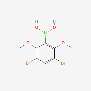 molecular formula C8H9BBr2O4 B6304180 3,5-二溴-2,6-二甲氧基苯硼酸 CAS No. 2121512-46-5