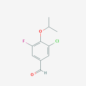 molecular formula C10H10ClFO2 B6304181 3-Chloro-5-fluoro-4-isopropoxybenzaldehyde CAS No. 2056110-38-2