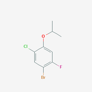 molecular formula C9H9BrClFO B6304215 1-Bromo-5-chloro-2-fluoro-4-isopropoxybenzene CAS No. 1879026-15-9