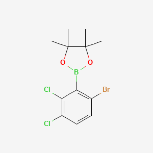 molecular formula C12H14BBrCl2O2 B6304230 6-Bromo-2,3-dichlorophenylboronic acid pinacol ester CAS No. 2121512-54-5