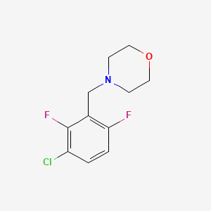 molecular formula C11H12ClF2NO B6304237 4-[(3-氯-2,6-二氟苯基)甲基]吗啉 CAS No. 2027537-28-4