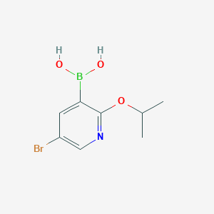 molecular formula C8H11BBrNO3 B6304291 5-Bromo-2-isopropoxypyridine-3-boronic acid CAS No. 2121511-52-0