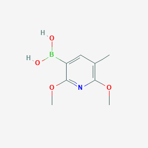 molecular formula C8H12BNO4 B6304298 2,6-Dimethoxy-5-methylpyridine-3-boronic acid CAS No. 2121514-98-3