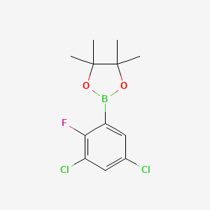 molecular formula C12H14BCl2FO2 B6304340 3,5-Dichloro-2-fluorophenylboronic acid pinacol ester CAS No. 2121515-08-8