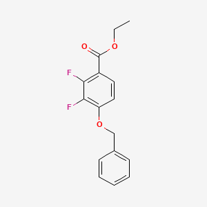 molecular formula C16H14F2O3 B6304347 Ethyl 4-(benzyloxy)-2,3-difluorobenzoate CAS No. 1879026-11-5