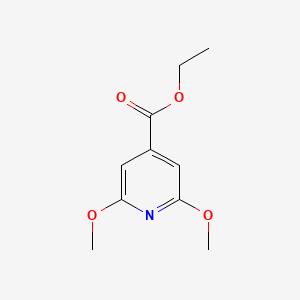 molecular formula C10H13NO4 B6304354 Ethyl 2,6-dimethoxyisonicotinate CAS No. 91013-20-6