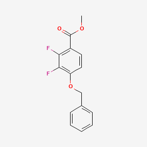 molecular formula C15H12F2O3 B6304358 Methyl 4-(benzyloxy)-2,3-difluorobenzoate CAS No. 1879026-09-1