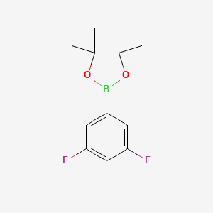 molecular formula C13H17BF2O2 B6304370 3,5-Difluoro-4-methylphenylboronic acid pinacol ester CAS No. 2094504-03-5