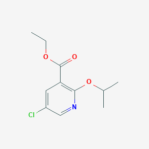 molecular formula C11H14ClNO3 B6304399 Ethyl 5-chloro-2-(propan-2-yloxy)pyridine-3-carboxylate CAS No. 1826110-19-3