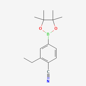 molecular formula C15H20BNO2 B6304448 4-Cyano-3-ethylphenylboronic acid pinacol ester CAS No. 2121513-53-7
