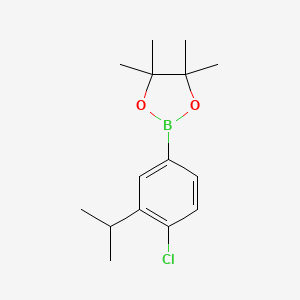 2-(4-Chloro-3-isopropylphenyl)-4,4,5,5-tetramethyl-1,3,2-dioxaborolane