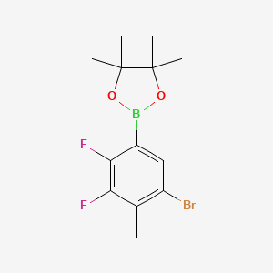 molecular formula C13H16BBrF2O2 B6304459 5-Bromo-2,3-difluoro-4-methylphenylboronic acid pinacol ester CAS No. 2121513-43-5