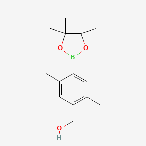 molecular formula C15H23BO3 B6304469 2,5-Dimethyl-4-hydroxymethylphenylboronic acid pinacol ester CAS No. 2121514-86-9