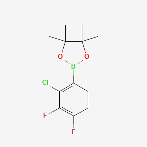molecular formula C12H14BClF2O2 B6304486 2-Chloro-3,4-difluorophenylboronic acid pinacol ester CAS No. 2121515-05-5