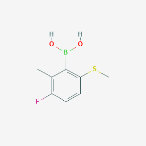 3-Fluoro-2-methyl-6-(methylthio)phenylboronic acid