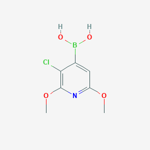 molecular formula C7H9BClNO4 B6304492 3-Chloro-2,6-dimethoxypyridin-4-ylboronic acid CAS No. 2121512-94-3