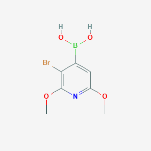 molecular formula C7H9BBrNO4 B6304498 (3-溴-2,6-二甲氧基吡啶-4-基)硼酸 CAS No. 2121513-58-2