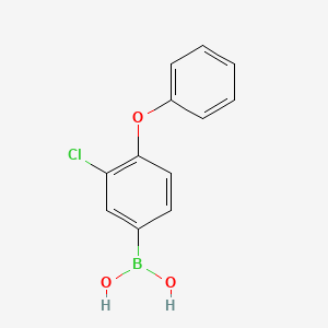 molecular formula C12H10BClO3 B6304514 3-Chloro-4-phenoxyphenylboronic acid;  95% CAS No. 2095461-96-2
