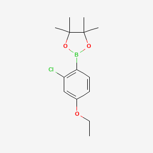 molecular formula C14H20BClO3 B6304516 2-Chloro-4-ethoxyphenylboronic acid pinacol ester CAS No. 2121513-55-9