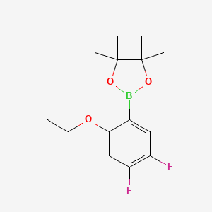 molecular formula C14H19BF2O3 B6304518 4,5-Difluoro-2-ethoxyphenylboronic acid pinacol ester CAS No. 2121513-79-7
