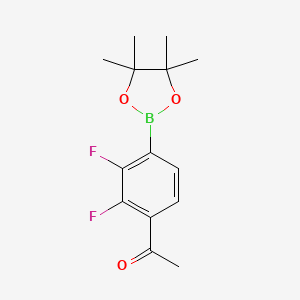 molecular formula C14H17BF2O3 B6304530 4-Acetyl-2,3-difluorophenylboronic acid pinacol ester CAS No. 2121511-81-5